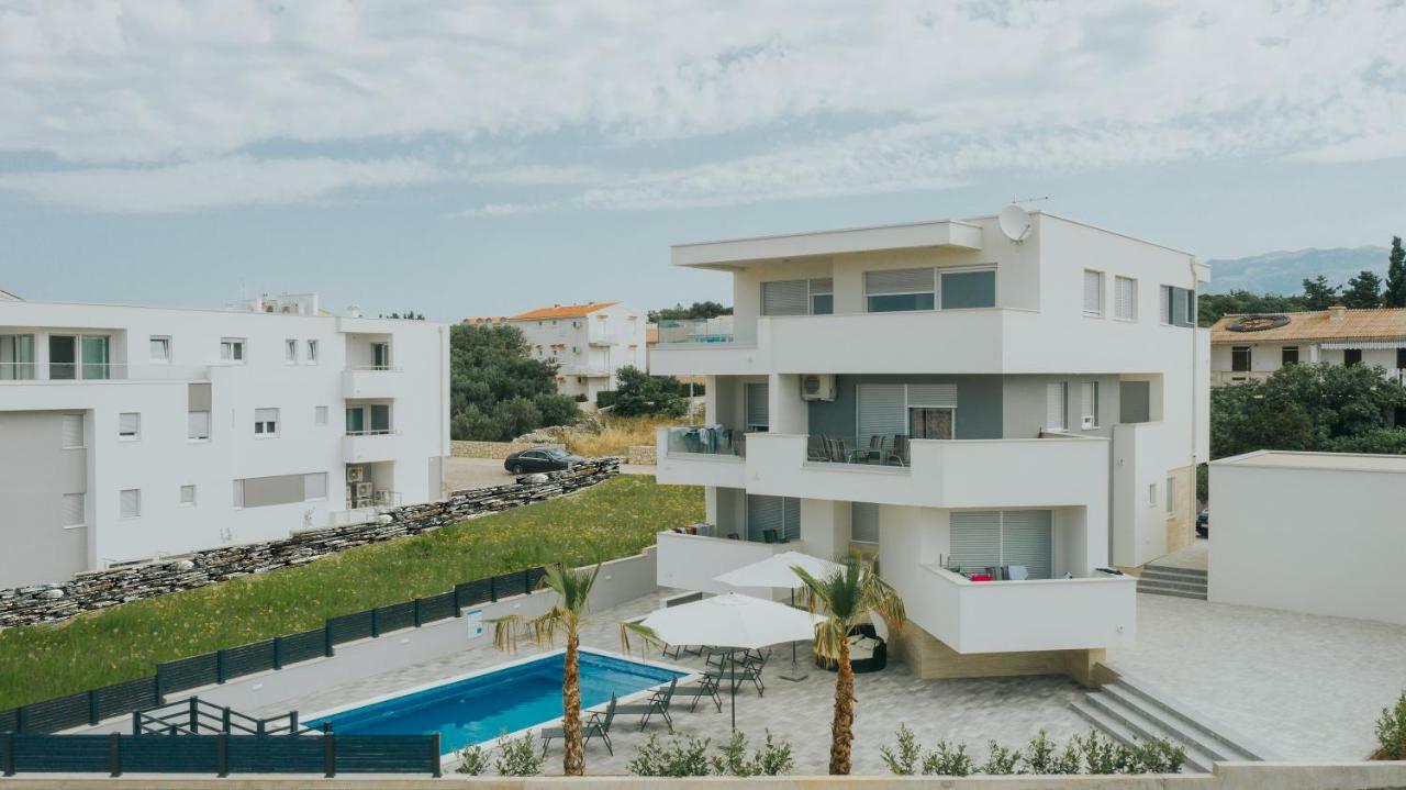 Apartments Pool Villa Aldura Новалья Экстерьер фото